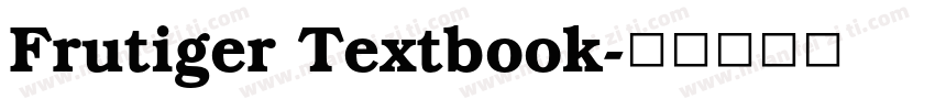 Frutiger Textbook字体转换